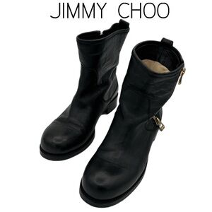 Jimmy Choo Dondo Leather Boots EU-39.5 US 9.5